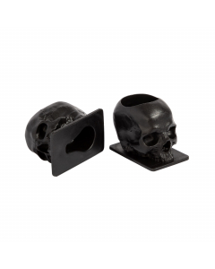Påse med 200 Saferly Skull 16 mm bläckkoppar - Svart