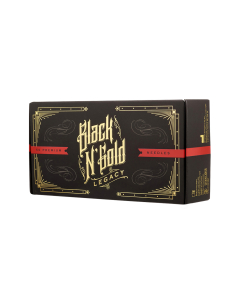 Låda med 50 Black N Gold Legacy Premium tatueringsnålar - Round Liner