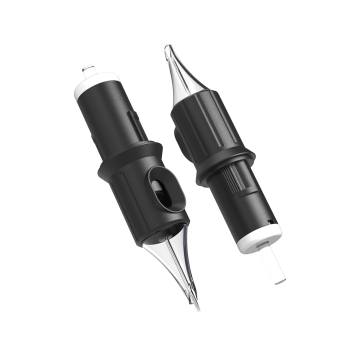 Kartong med 20 Ghost Black nålpatroner - Stipple Shader Long Taper