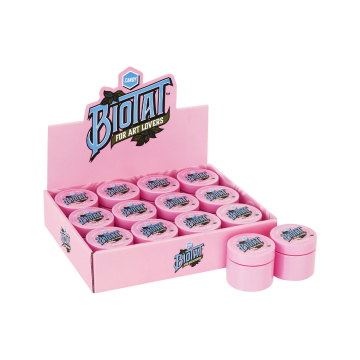 Låda med 12 BIOTAT Candy mjukt tatueringssmör 50 ml studiodisplay