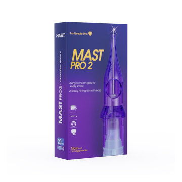 Låda med 20 DragonHawk Mast Pro 2 nålpatroner - Medium kon - Magnum Turbo