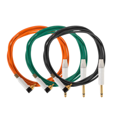 Evolution Cords 'Medusa Silicone Range' 2m Silicone högervinklad RCA kabel