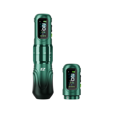 EZ P6 Trådlös tatueringspenna med extra batteri - Green Gradient