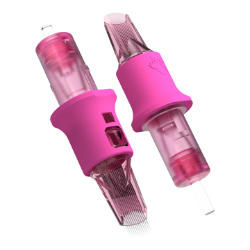 Låda med 50 Ghost Pink Nålpatroner - Soft Edge Bugpin Magnum Long Taper