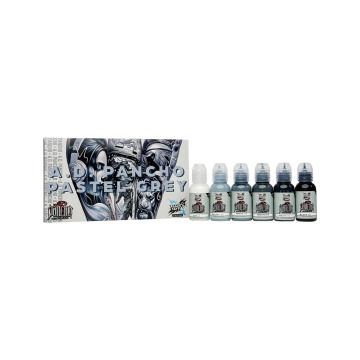 World Famous Limitless Tattoo Ink - A.D. Pancho Set v2 - 6x 30 ml World Famous Limitless Tattoo Ink - A.D. Pancho Set v2 - 6x 30 ml
