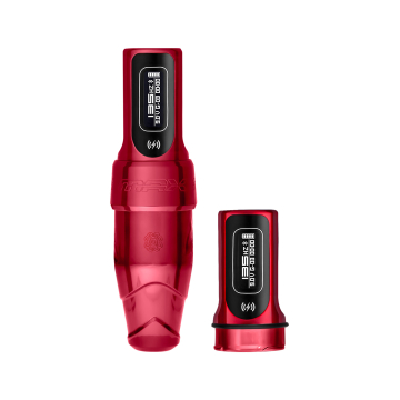 Microbeau Flux S Max med 2x PowerBolt II - 2,5 mm Stroke - Rouge