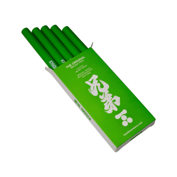 Förpackning med 5 Kyodai penselpennor med fast spets - Midori Green