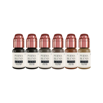 Perma Blend Luxe PMU Ink - Ready, Set, Go Pre-Modified Set 6x15ml Perma Blend Luxe PMU Ink - Ready, Set, Go Pre-Modified Set 6x15ml
