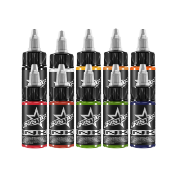 UNISTAR Colours™ bläck - Top Basic Set 10 x 30 ml (1 oz)