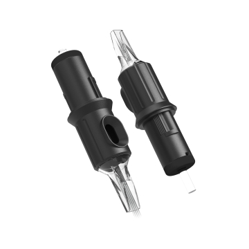 Kartong med 20 Ghost Black nålpatroner - Magnum Medium Taper