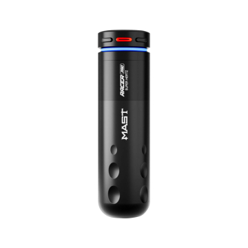 Dragonhawk Mast Racer Pro trådlös tatueringspenna med 2x batterier - Svart - 4,2 mm slaglängd