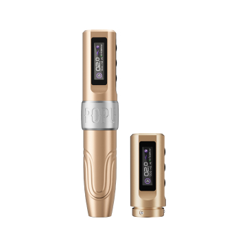 POPU Mini Diva trådlös PMU-maskin med extra batteri - Champagne