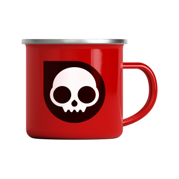 Killer Ink - Sid the Skull emaljerad resemugg