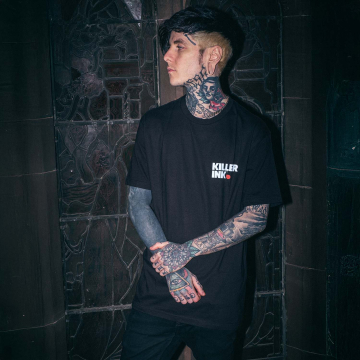 Killer Ink från Hobo Jack - Sid the Skull Block T-shirt - Svart
