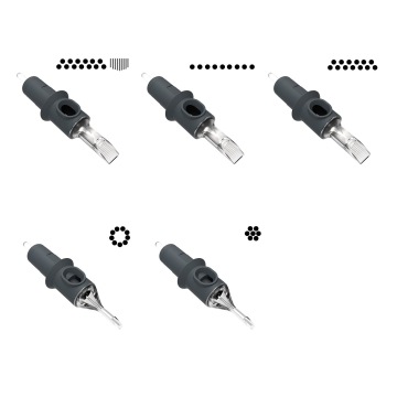 Låda med 20 Killer Ink Precision nålpatroner - Alla konfigurationer