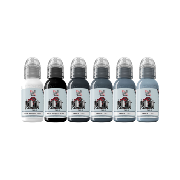 World Famous Limitless Tattoo Ink - A.D. Pancho Set v2 - 6x 30 ml