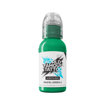 World Famous Limitless Tattoo Ink - Pastellgrön 2 30 ml