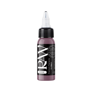 Raw Pigments Platinum - Maroon Tatueringsbläck - 30ml