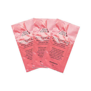 Förpackning med 10 Tina Davies Aftercare Healing Gel förpackningar (5g)