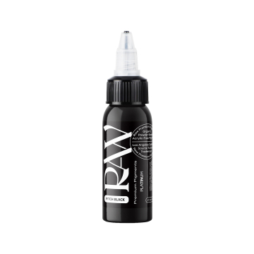 Raw Pigments Platinum - Pitch Black Tatueringsbläck - 30ml