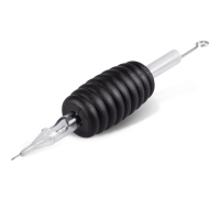 Låda med 25st Killer Ink Engångsgrepp / Tipp 19mm Round Tubes Färdigpackade med Bug Pin 0.25MM Round Liner Nålar