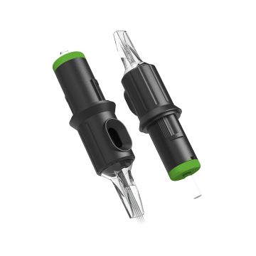 Kartong med 20 Ghost Black nålpatroner - Magnum Bugpin Long Taper