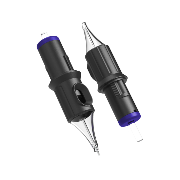 Kartong med 20 Ghost Black nålpatroner - Nano Liner Long Taper