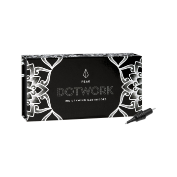 Låda med 20 Peak Dotwork Ink Drawing Cartridges