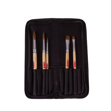 Talens Art Creation Brush Set with Organizer (5 vattenfärgspenslar)