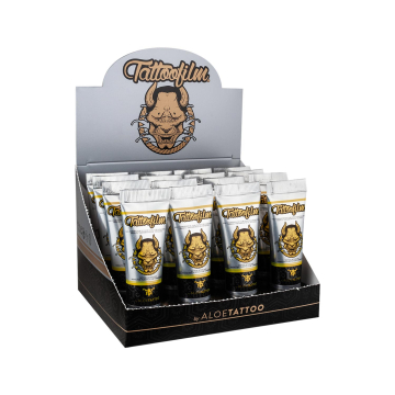 Aloe Tattoo Tattoofilm Ny sammansättning - 15 ml - Displayuppsättning om 16