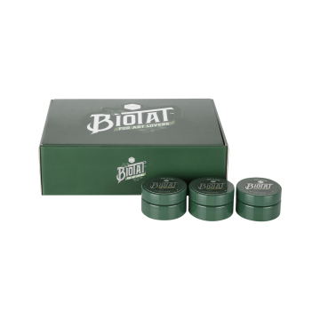 Låda med 24 BIOTAT Clove mjukt tatueringssmör 25 ml studiodisplay