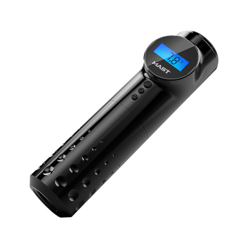 Dragonhawk Mast Archer trådlös tatueringsmaskin av penntyp - Svart