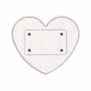 Ghost Heart Glitter Trågtopp (Endast tråg)