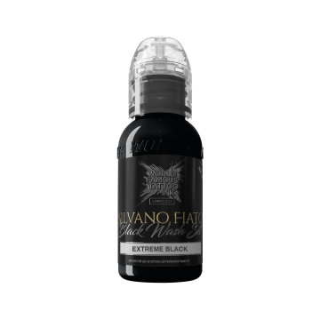 World Famous Limitless Tatueringsbläck - Silvano Fiato - Extreme Black - 30 ml