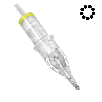 Låda med 20 Magic Moon patroner 0,30MM Diamond Round Shader Long Taper