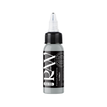 Raw Pigments Platinum - Metal Gray Extra Light Tatueringsbläck - 30ml