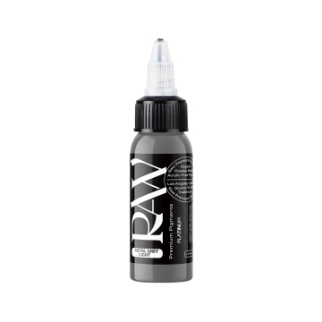 Raw Pigments Platinum - Metal Grey Light Tatueringsbläck - 30ml