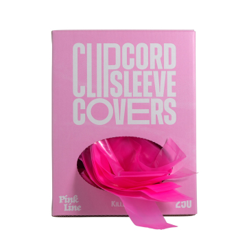Låda med 250 Killer Ink Pink Line Clip Cord-överdrag