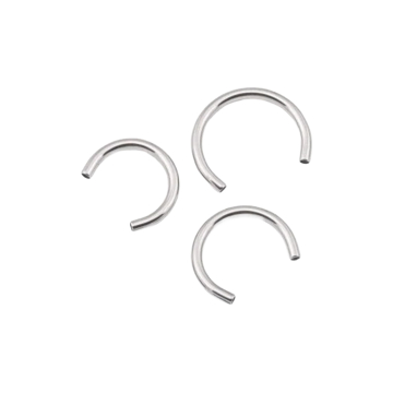 Tilum cirkulärt barbellstift i titan med invändig gänga