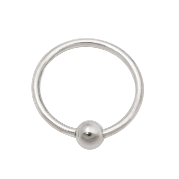 Tilum glödgad titanring med fast pärla