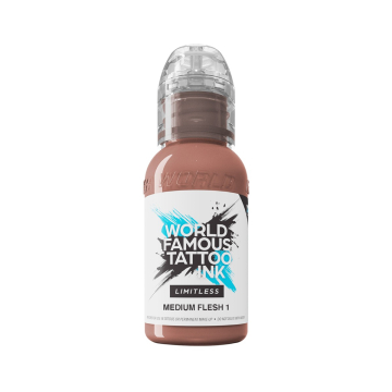 World Famous Limitless tatueringsbläck - Medium Flesh 1 30ml