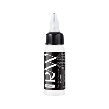 Raw Pigments Platinum - Whiteout Tatueringsbläck - 30ml