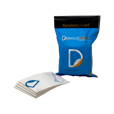 Dermalize SHIELD - Ultratunna absorberande kompresser - Låda med 10 st