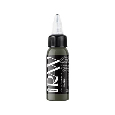 Raw Pigments Platinum - Gator Green Tatueringsbläck - 30ml