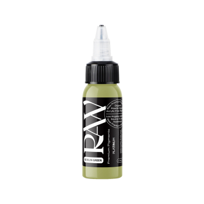 Raw Pigments Platinum - Goblin Green Tatueringsbläck - 30ml