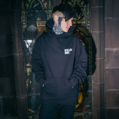 Killer Ink från Hobo Jack - Sid the Skull Relax Hoodie - Svart