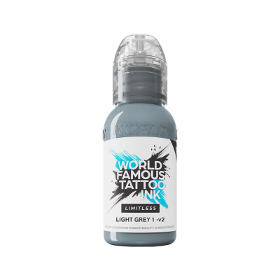 World Famous Limitless Tattoo Ink – Light Grey 1 v2 30 ml