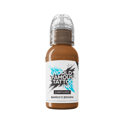 World Famous Limitless Tatueringsbläck - Marco's Brown 30 ml