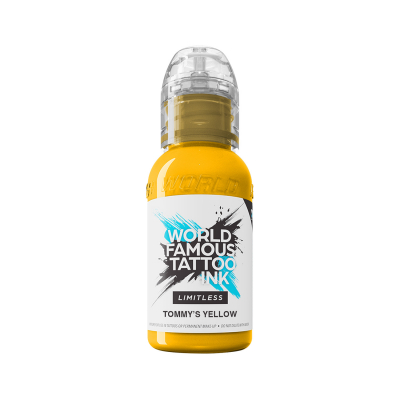 World Famous Limitless Tatueringsbläck - Tommy's Yellow 30 ml