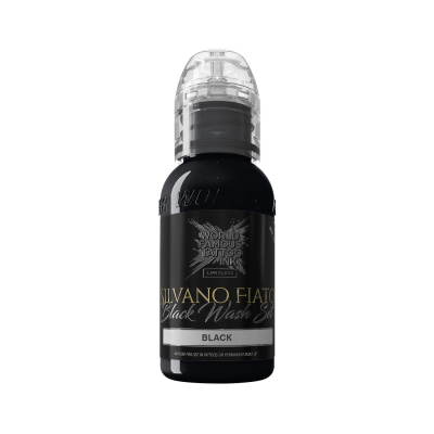 World Famous Limitless Tatueringsbläck - Silvano Fiato - Black - 30 ml